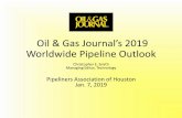Oil & Gas Journal’s 2019 Worldwide Pipeline Outlook...Jan 07, 2019  · Global natural gas projects •SCP/TANAP/TAP (Shah Deniz II) –Caspian to Europe •TAP = 800 km, incl. 115