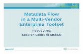 Metadata Flow in a Multi-Vendor Enterprise Toolset€¦ · application development. E.g. From CA AllFusion ERwin Data Modeler to IBM Rational Rose roundtrips Metadata Integration: