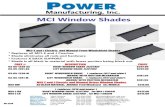 MCI Window Shade - coachtransitcomponents.com · MCI-DW MCI-J-RH MCI-E and J Electric and Manual Driver Window Shades BLACK MATERIAL, Windows) ALL MODELS replaces 2018andnewen WINDOW