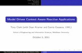 Model Driven Context Aware Reactive Applications · CARA Overview Tony Clark (with Dean Kramer and Samia Oussena, UWL) CARA. CARA Applications Modelling Case Study Model Other Issues