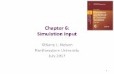 Chapter 6: Simulation Input - Northwestern Universityusers.iems.northwestern.edu/~nelsonb/IEMS435/Chapter6.pdf · 2017-07-09 · Chapter 6: Simulation Input ©Barry L. Nelson. Northwestern