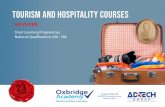 Tourism and hospitality courses...Tourism and hospitality is a broad industry that offers you a variety of exciting career opportunities. It incorporates fields such as catering, hotel