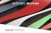 COLORES SÓLIDOS COULEURS LISSES SOLID COLORS€¦ · COLORES SÓLIDOS | COULEURS LISES SOLID COLORS The STACBOND® panel has an external 5005 and internal 3005/ 3015 aluminium alloy