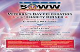Small Arms Review magazine · 2015-06-10 · SPECIAL OPERATIONS WOUNDED WARRIORS (a 501 Charity) • Tax ID 46-0731231 VETERAN'S DAY CELEBRATION and CHARITY DINNER Featuring Guest