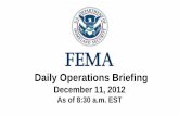 Daily Operations Briefingcontent.govdelivery.com/attachments/USDHSFEMA/2012... · 12/11/2012  · New York (State EOC at Level II; Full Activation, no federal coordination) • NYC