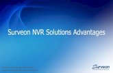 Surveon NVR Solutions AdvantagesSurveon NVR Advantages 3 Enterprise Design •High Throughput •Storage Expansion via JBOD •Storage Expansion via iSCSI •NVR Supports H.265 •Multiple
