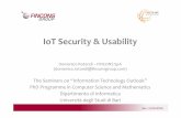 IoT Security & Usabilitydottorato.di.uniba.it/userfiles/downloads/Seminari/... · • Fiesta-IoT (Federated Interoperable Semantic IoT/cloud Testbeds and Applications) an on-line