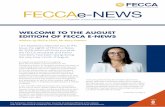 FECCAe-NEWS · Continues on page 2 I am pleased to welcome you to this issue, the eighth of FECCA e-News for 2018, which will show you what the FECCA secretariat and board members