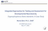 Integrated Approaches for Testing and Assessment for ... · Integrated Approaches for Testing and Assessment for Developmental Neurotoxicity Organophosphorus flame retardants: A Case