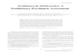 Ayahuasca in Adolescence: A Preliminary Psychiatric Assessment · Ayahuasca is a hallucinogenic concoction of plants used as a psychoactive ritual sacrament in ceremonies of the syncretic