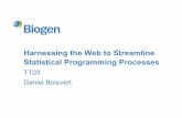 Harnessing the Web to Streamline Statistical Programming ...Harnessing the Web to Streamline Statistical Programming Processes 2 •Share high level overview and key features of our
