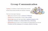 Group Communicationhomepage.cs.uiowa.edu/~ghosh/16612.week14.pdf · Group Communication! A group is a collection of users sharing some common interest.Group-based activities are steadily