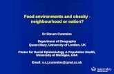 Food environments and obesity - neighbourhood or …...2007/04/06  · zWhite et al (2004) Newcastle Food Access Study. Most comprehensive of it’s type zPearson et al (2005) Smaller