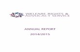 ANNUAL REPORT 2014/2015 - wraswa.org.au€¦ · In late March 2015 we welcomed the announcement by the Commonwealth Attorney General George Brandis advising our core organisational