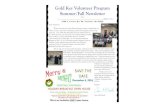 Gold Key Volunteer Program Summer/Fall Newsletter · Gold Key Volunteer Program Summer/Fall Newsletter 2016 FY2016 - Issue: 2 2200 S. Lincoln Rd. Mt. Pleasant, MI 48858 Dear Volunteers,