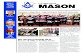 The mission of the The Minnesota MASON - MASONS OF … · Grand Master Ethan Seaberg presents the white lambskin to newly-raised Master Mason Adam Peterson. Grand Master Ethan Seaberg