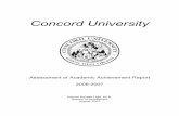 Annual Assessment Report 2007 - Concord University...5 Assessment Results General Education Direct component: Collegiate Learning Assessment The Collegiate Learning Assessment (CLA)