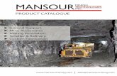 MANSOUR MINING TECHNOLOGIES INC. - DSI Underground€¦ · Mansour Mining Technologies Inc. is known as a market leading manufacturer of integrated ground support, mine ventilation,