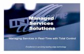 Managed Services Solutions - IndeServe · E Services web-based transaction engine ... – Our offering is Managed Services Plans • Service management performed by IndeServe •