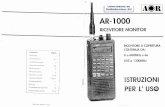 AOR - AR-1000 Manuale d'uso · Title: AOR - AR-1000 Manuale d'uso Author: IW1FWB Subject: Ricevitore panoramico Keywords: AOR - AR-1000 Manuale d'uso Created Date: 2/19/2008 6:57:43