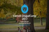 Composer for Absolute Beginners - Cornell DrupalCamp · - Create a new Drupal 8 project -- a new composer project! - (Converting an existing Drupal site is not impossible, but it’s