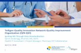 Telligen Quality Innovation Network-Quality Improvement ...€¦ · – HL7 ealthcare communication– h – NCPDP harmacy communication– p • Health Information Exchange (HIE)