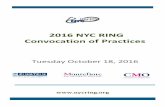 2016 NYCRING Convocation)of)Practices...!2016!NYCRING Convocation)of)Practices! Tuesday!October!18,2016!!!!! ! ! !!