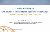 DAAD in Malaysia and support for bilateral academic exchangegast.tu-ilmenau.de/wp-content/uploads/4th_GAST...Presentation Topics ... supervision by a German professor Application deadline: