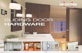 Sliding Door Hardware and Sliding Hardware System Kit...Surface Mount Sliding Door Track Mounting Ceiling Wall w/Continuous Bracket Door Weight Max. 200lbs (90 kg) Door Thickness Min.