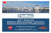 21 Annual Hellas-Mississippi Athletic Administrators ......have Hellas Construction as our title sponsor for the second year! Our association greatly appreciates their support of our