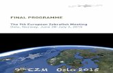11678 Zebrafish FinalProgram2015 - Congress-Conference€¦ · • Dr. Bettina Schmid, German Center for Neurodegenerative Disease (DZNE), Germany “Zebraﬁsh models of neurodegenerative