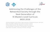 Addressing)the)Challenges)of)the) Networked)Society ...cis.bentley.edu/htopi/MSIS2016_ECIS2015_Slides.pdf · MSIS$2016$ Andreas Gadatsch,Bonn Rhein=Sieg)University)of)Applied)Sciences,)