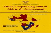 China · 2018-11-01 · China’s Rise in Africa As mentioned above, Chinese investment in manufacturing, resources, and infrastructure in Africa amounted to 180 billion dollars in
