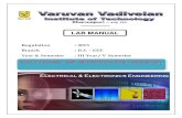 EE6511CONTROL AND INSTRUMENTATION LABORATORY 1 · EE6511 Control And Instrumentation Laboratory 2 Department of Electrical and Electronics Engineering Varuvan Vadivelan Institute