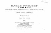 EAGLE PROJECTcastro.tea.state.tx.us/charter_apps/content/downloads/...2. Fan of99 Eagle Project would opeo 2 or 3 satelite "HIGH-TECH LEARNING CENTERS" in the vicinity of Junior high