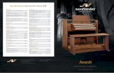 Specifications Noorlander Avanti II/III*€¦ · The Avanti has a balanced and large specification: With 46 stops and 5 accessories on the Avanti II you can play all the music you