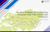 Korea’s Strategy for Promoting for Promoting Eurasian Sea...6th Korea-China-Japan Ministerial Meeting ’17.2.17. Increased Burden for ... Korea-Kazakhstan Summit Meeting (Sep, 2016)