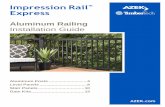 Impression Rail Express - californiacascade.com...• Impression Rail may not be suitable for every application and it is the sole responsibility of the installer to be sure that Impression