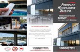 MOTORISED SMART SCREEN - Fly Screens Perth · Freedom Brochure.indd 1 30/6/17 11:50 am. Exterior Use • Freedom’s smartscreen is the smart solution for insect and sun protection