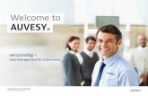 Welcome to · Welcome to data management for automation © AUVESY GmbH & Co KG versiondog – data management for automation
