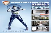 SYDNEY PROPS PHOTO STUDIOS STUDIO 2 · PROPS Sydney Props Photo Studios has the full resources of Sydney Props Specialists, including Access to Props, set design and construction,