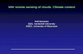 MW remote sensing of clouds. Climate contextcimss.ssec.wisc.edu/icwg/program/Thursday/bennartz_icwg_2018_mw.pdfConstraining warm cloud physics ( Bennartz et al. ,2011) Cloud Ice (Eliasson
