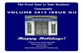 VOLUME 2013 ISSUE XII - files.ctctcdn.comfiles.ctctcdn.com/c0b94846101/1fd7dfcd-e8d5-45d7-b7e9-b425c9fe… · get it now! Holiday Specials and Gift Certificates now available