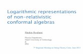 Logarithmic representations of non-relativistic conformal algebrashep.physics.uoc.gr/mideast7/talks/friday/Rouhani.pdf · 2013-06-24 · Logarithmic representations: 1. Logarithmic