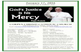 January 17, 2016 - Corpus Christi Parish · 2016-01-14 · January 17, 2016 Second Sunday in Ordinary Time CORPUS CHRISTI CATHOLIC CHURCH 6300 McKenna Drive, Mobile, Alabama 36608