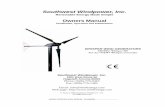 Southwest Windpower, Inc. · Whisper Wind Generators include the Whisper Controller System Center and the user supplies the battery, tower, inverter and wiring. During windless periods,