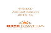 “PAHAL”nayasawera.org/Annual Report 2015-16.pdf · Diwali It is a preferred ... A get together for children, volunteers, donors and corporate partners ... Painting competitions,