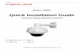 Quick Installation Guide · 2013-08-26 · FI8620 Quick Installation Guide - 2 - 1) Open the package.Take out the camera out of the box carefully. 2) Get the camera connected to the