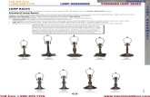 Lamp Hardware -- Section H · Knight (#6362 shown) Knight (#6363 shown) Lily (#6321 shown) Lotus (#6300 shown) HELPFUL HINT: When choosing the proper size base for your lamp shade,