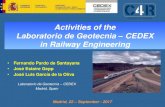 Activities of the Laboratorio de Geotecnia CEDEX in ...capacity4rail.eu/IMG/pdf/21_cedex_lab_geotecrailwayactivies.pdf · Laboratorio de Geotecnia – CEDEX in Railway Engineering